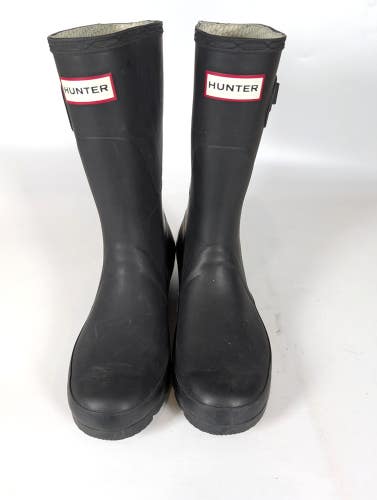 Hunter Women's Original Tall Short Rain Boots Women's Size: 8 Matte Black 11"