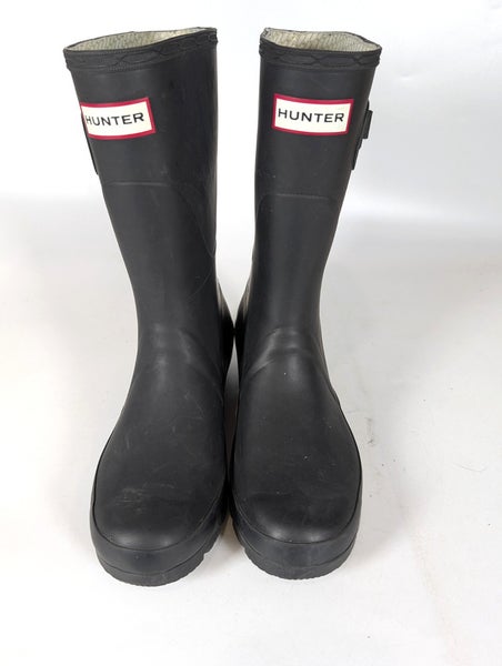 Hunter Women's Original Tall Short Rain Boots Women's Size: 8 Matte Black 11"
