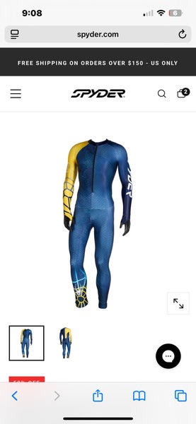 Men's XL Spyder World Cup DH Race Suit (New) FIS Legal $1500
