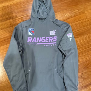 Artemi Panarin 10 HFC New York Rangers Fanatics Authentic Pro Hoodie Player Used Large