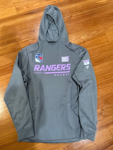 Artemi Panarin 10 HFC New York Rangers Fanatics Authentic Pro Hoodie Player Used Large