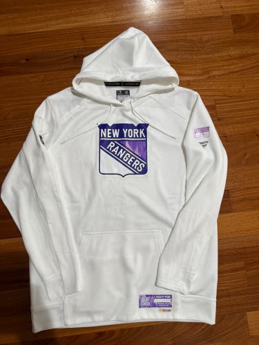 Adam Fox 23 HFC New York Rangers Fanatics Authentic Pro Hoodie Player Used Large