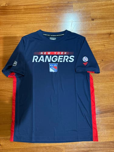 Mika Zibanejad 93 New York Rangers Fanatics Authentic Pro Shirt Team Player Issue Large