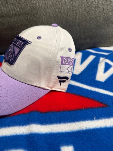 Jaroslav Halak 41 New York Rangers HFC Fanatics Authentic Pro HAT Player Used Worn