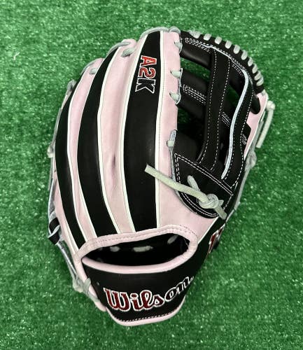 Wilson A2K 12" DW5 Infield Baseball Glove - Black Lavender