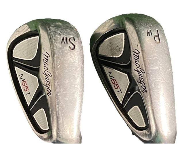 MacGregor M65T Wedge Set PW,SW Men's RH Factory Stiff Steel 35.5" Original Grips