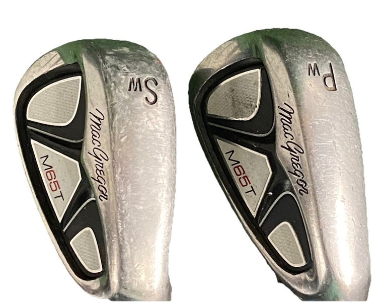 MacGregor M65T Wedge Set PW,SW Men's RH Factory Stiff Steel 35.5" Original Grips