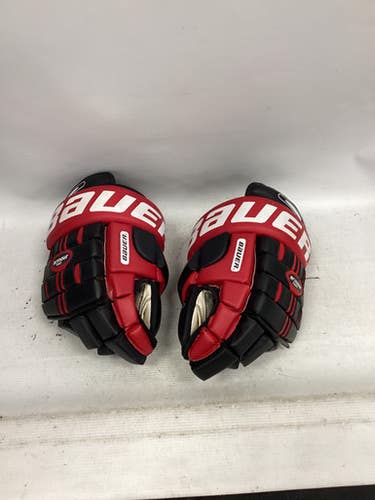 Used Bauer SUPREME 2000 Senior Gloves Red And Black 14" 11851-S000039863