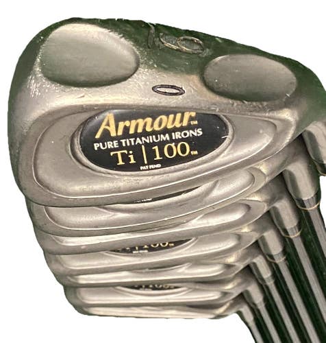Tommy Armour Ti 100 Pure Titanium Iron Set 3i-9i RH Regular Graphite 5i 38" Nice