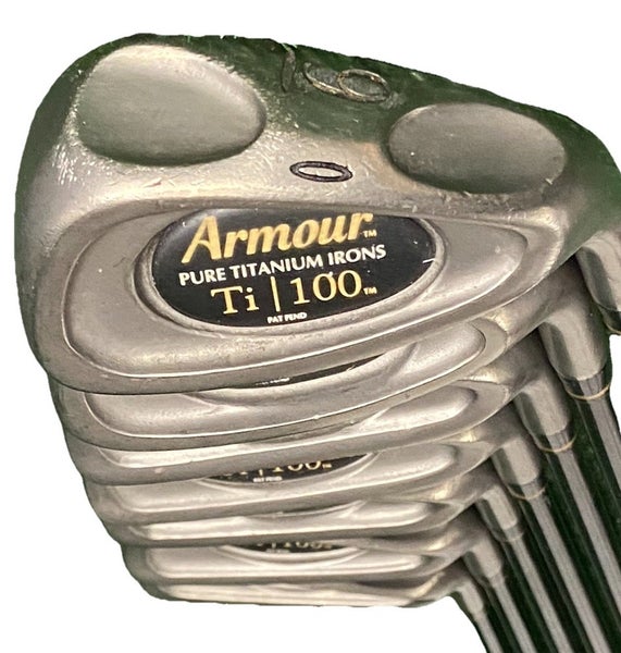Tommy Armour Ti 100 Pure Titanium Iron Set 3i-9i RH Regular Graphite 5i 38" Nice