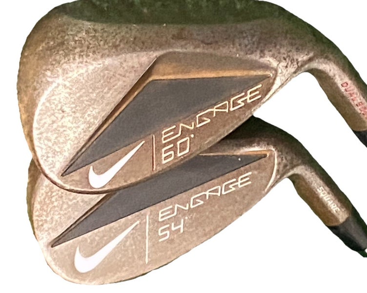 Nike Engage Wedge Set SW 54*, LW 60* RH Tour Issue S400 Stiff Steel Nice Grips