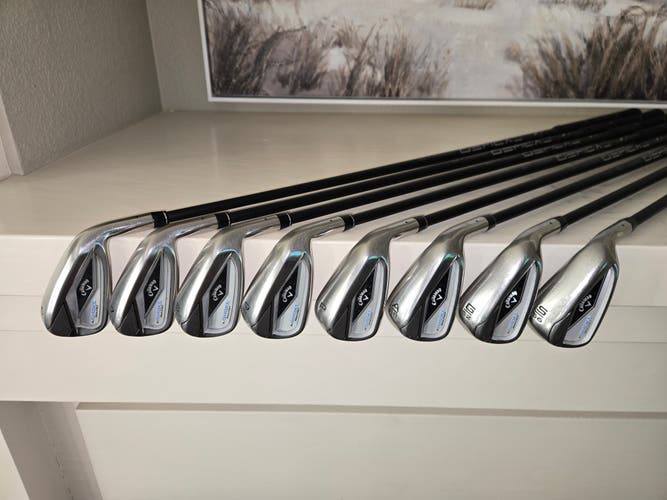 Callaway Paradym Ai Smoke Max Fast Right Handed Iron Set senior flex Graphite Shaft (Used)