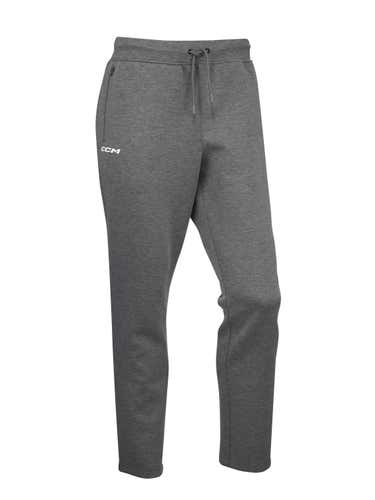 NEW CCM Premium Tech Fleece Tapered Locker Jogger, Gray, Sr. Large