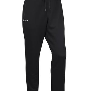 NEW CCM  Premium Tech Fleece Tapered Locker Jogger, Black, Sr. Large