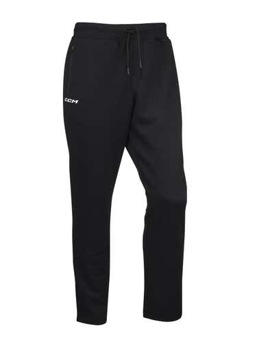 NEW CCM Premium Tech Fleece Tapered Locker Jogger, Black, Sr. XXL