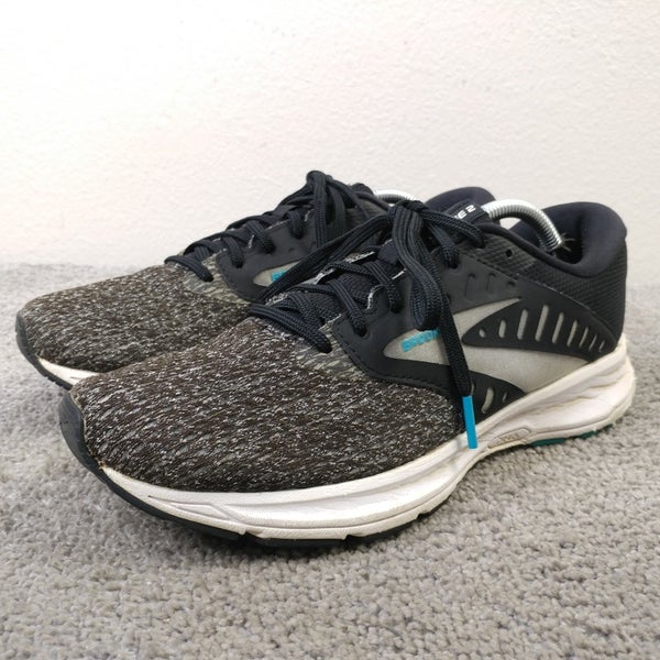 Brooks Range 2 Womens Size 8.5 Running Walking Shoes Black Gray Sneakers Low