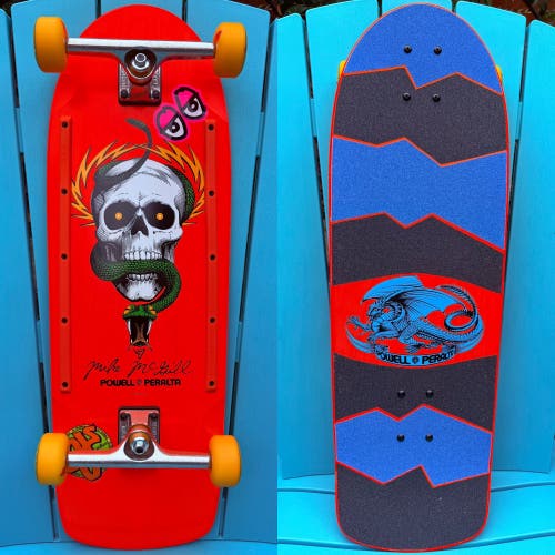 POWELL PERALTA MIKE MCGILL SKULL & SNAKE REISSUE CUSTOM COMPLETE SKATEBOARD 10”