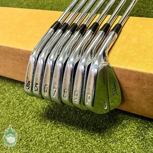RH Tour Issue Titleist MB 710 Forged Irons 4-PW TI X100 X-Stiff Steel Golf Set
