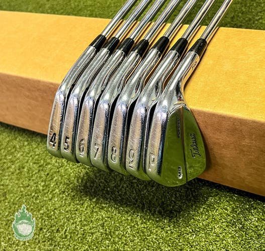 RH Tour Issue Titleist MB 710 Forged Irons 4-PW TI X100 X-Stiff Steel Golf Set