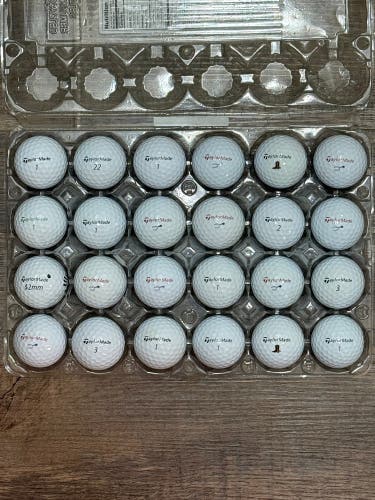 24 TaylorMade TP5x Golf Balls - 5A Mint Condition Only, Latest Model
