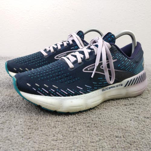 Brooks Glycerin 20 Womens Size 8 Running Shoes Blue Sneakers Low Top Athletic
