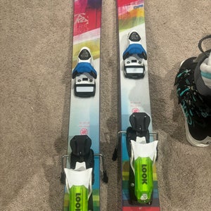 K2 SuperBright 90 Women’s Skis 160cm w/ Bindings – All-Mountain, Excellent Condition