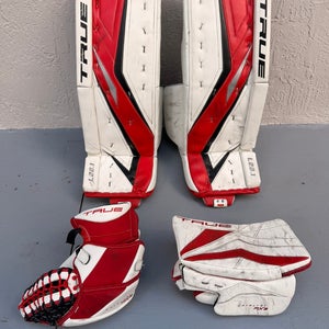 33" + 1.5” True L20.1 Regular Goalie Leg Pads and True Catalyst PX3 Glove and Blocker set