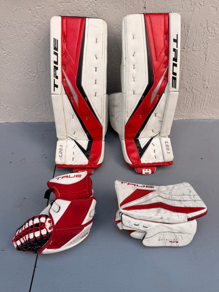 33" + 1.5” True L20.1 Regular Goalie Leg Pads and True Catalyst PX3 Glove and Blocker set