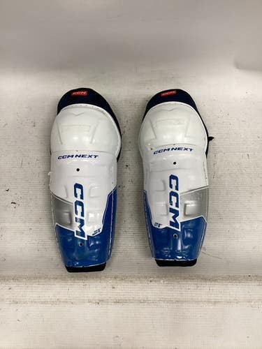 Used CCM CCM NEXT Youth Shin Guards White 8" 11851-S000038719