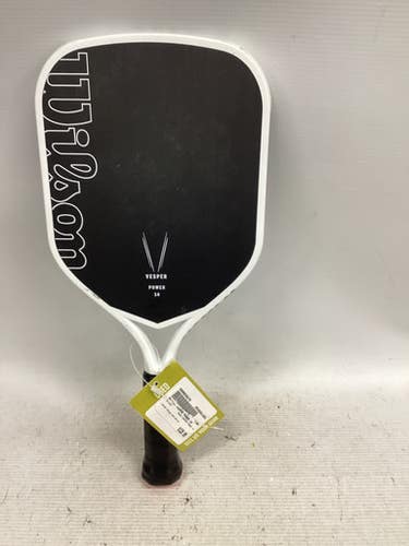 Used Wilson VESPER POWER 14 Pickleball Racquet Black And White 11851-S000039270