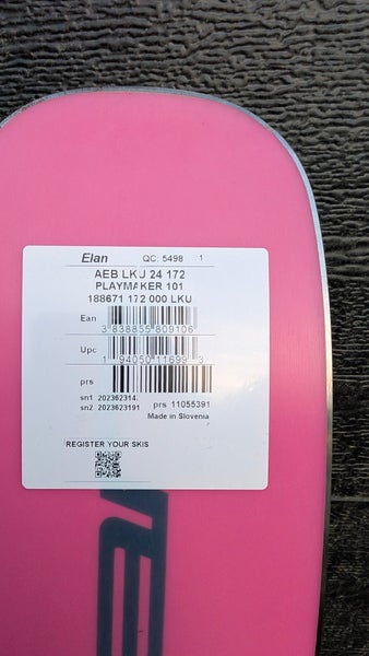 2025 Park 172 cm Elan Playmaker 101 Skis With Bindings Max Din 14 (Used)