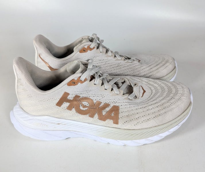 Hoka One One Womens Mach 5 1127894 WCPP Gray Running Shoes Sneakers Size 8.5 D