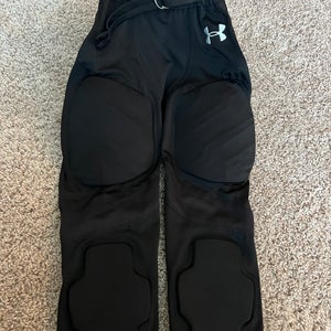 New Black Youth Small Under Armour Game Pants