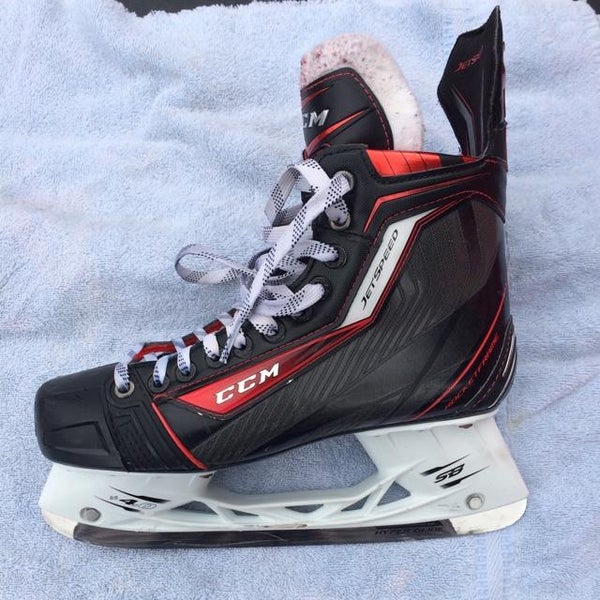 Pro-Stock CCM Jetspeed Senior Hockey Skates - Size 8.5 (READ DESCRIPTION)