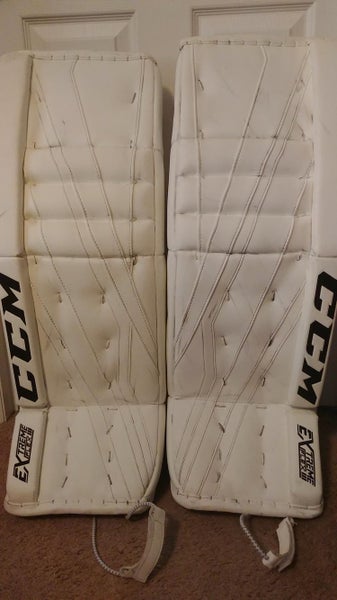 Pro-Stock CCM Eflex III Senior Goalie Leg Pads - 33+1 (READ DESCRIPTION)