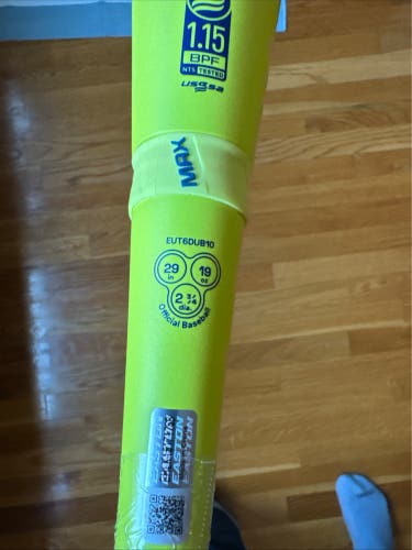 2026 Easton Dub Composite USSSA Certified Bat (-10) 19 oz 29" (New)