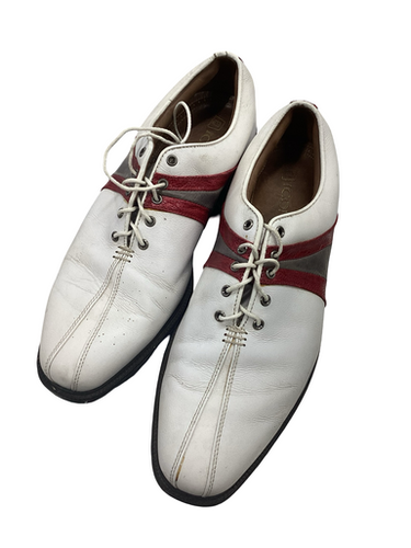 Used Foot Joy ICON Mens Golf Shoes White Senior 10 11613-S000171240