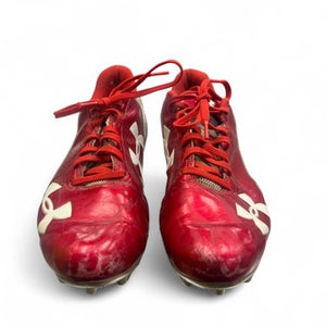 Used Under Armour Adult FB Cleats Red Senior 10.5 11863-S000024608