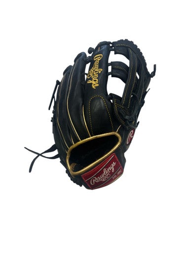 Used Rawlings R9 SERIES BB/SB Glove RH Throw Black 12 3/4" 11863-S000024585