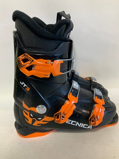 Used Tecnica JT3 Boys DH Ski Boot Black/Orange/White 240 MP - J06 - W07 11823-S000035732
