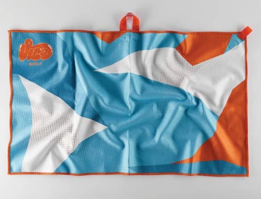 Vice Golf Junior Shine Towel (Blue/Orange, 16" x 28") Golf 2025 NEW