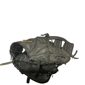 Used Mizuno BLACK BB GLOVE BB/SB Glove RH Throw Black 9" 11834-S000042716