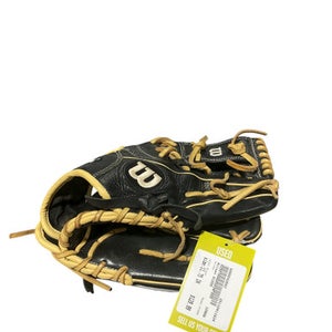 Used Wilson A1000 BB/SB Glove RH Throw Black 11 3/4" 11834-S000042682