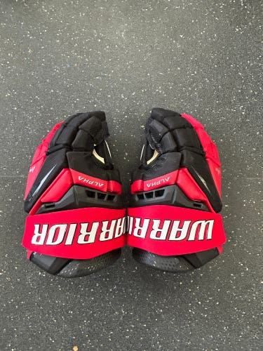 New Black/Red Warrior Alpha LX3 Pro Gloves 14"