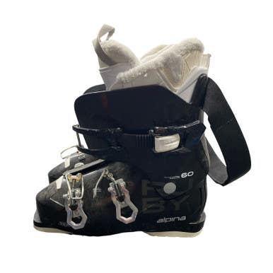 Used Alpina RUBY Womens DH Ski Boot Black 265 MP - M08.5 - W09.5 11883-S000153620