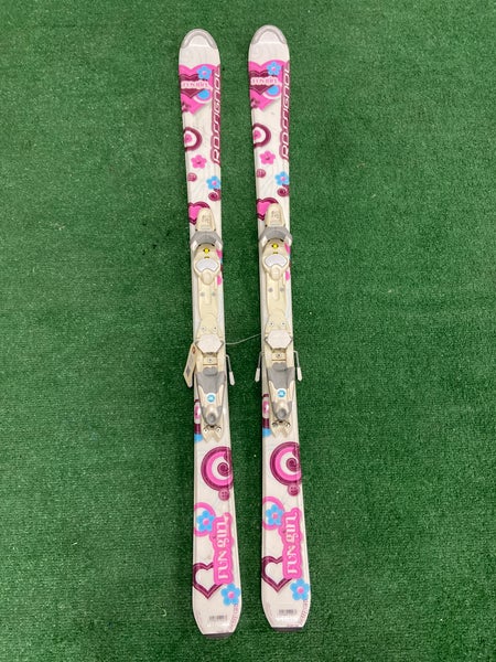 Women's Rossignol Fun Girl 130 cm All Mountain Skis With Bindings (Used)