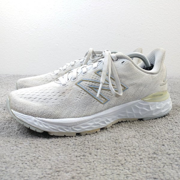 New Balance Fresh Foam 880v11 Womens Size 8.5 Running Shoes White Gray Sneakers