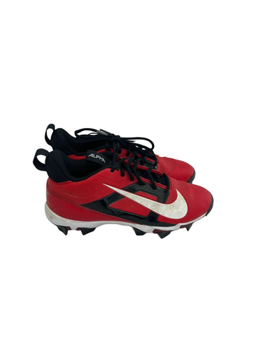 Used Nike ALPHA MENACE SHARK 4 Adult FB Cleats Red Senior 7 11692-S000143751