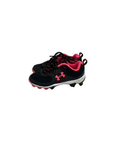 Used Under Armour LEADOFF BB/SB Cleats Black And Pink Youth 12.0 11692-S000143754