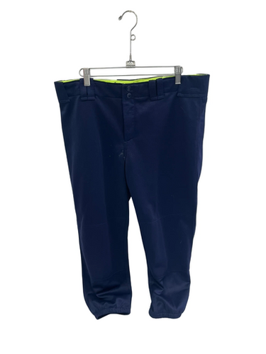 Used Mizuno NAVY SOFTBALL PANTS BB/SB Pant Womens Navy Blue XL 11692-S000143760